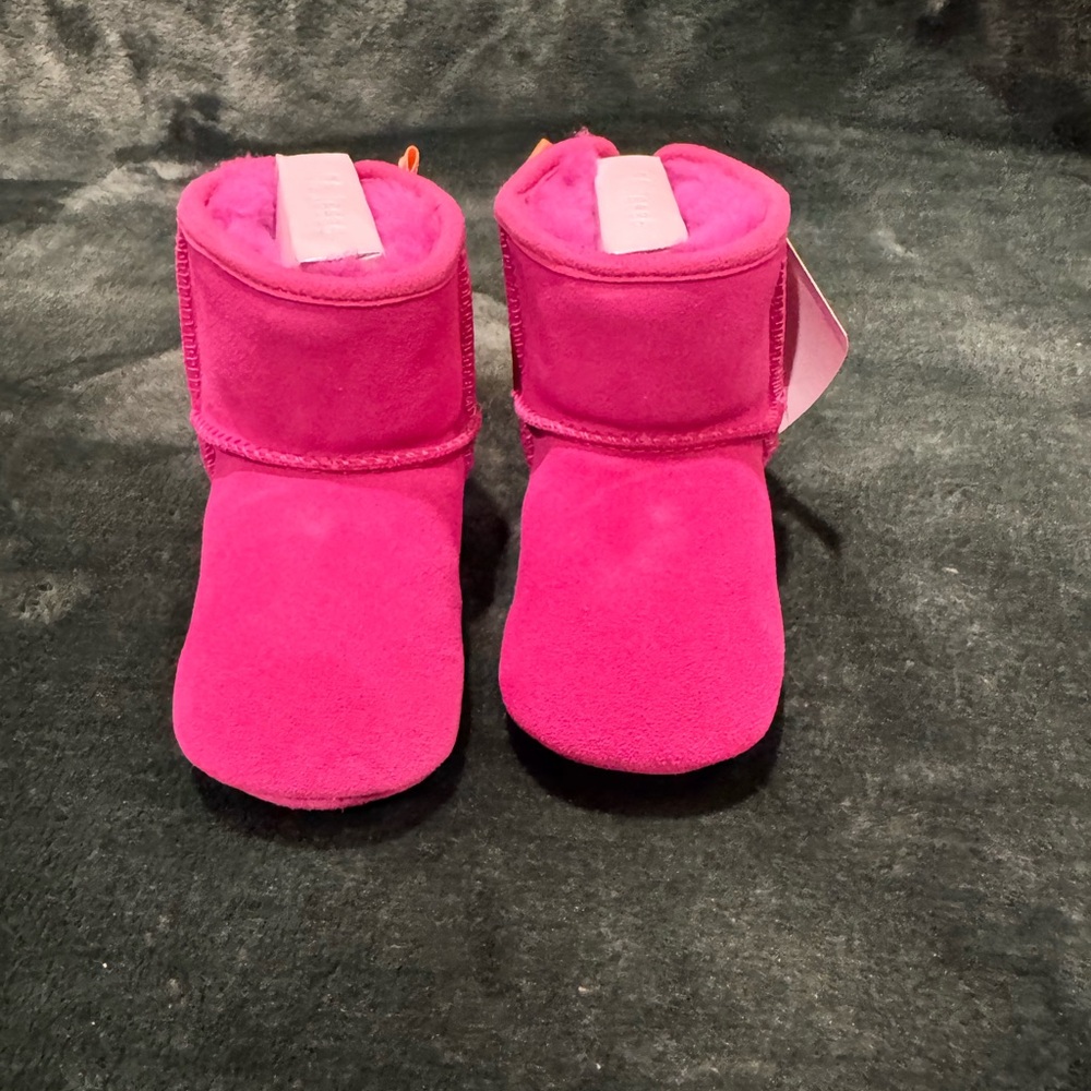 UGG Baby Bright Pink Suede Boots